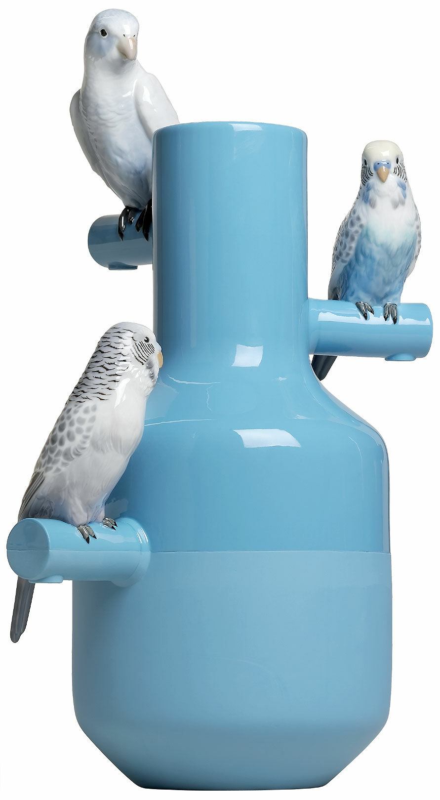 Porcelænsobjekt / vase "Parrot Parade", håndmalet - Design Alfredo Llorens von Lladró
