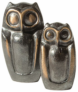 Sculpture set "Owl Couple", bronze