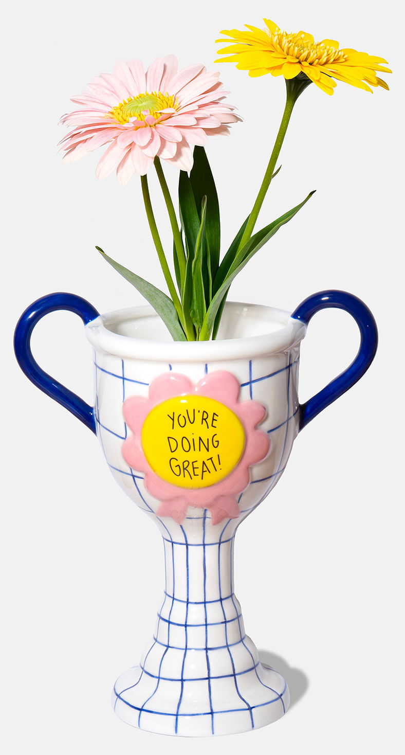 Vase en céramique / objet décoratif « Trophy »