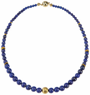 Pearl necklace "Blue Dreams"