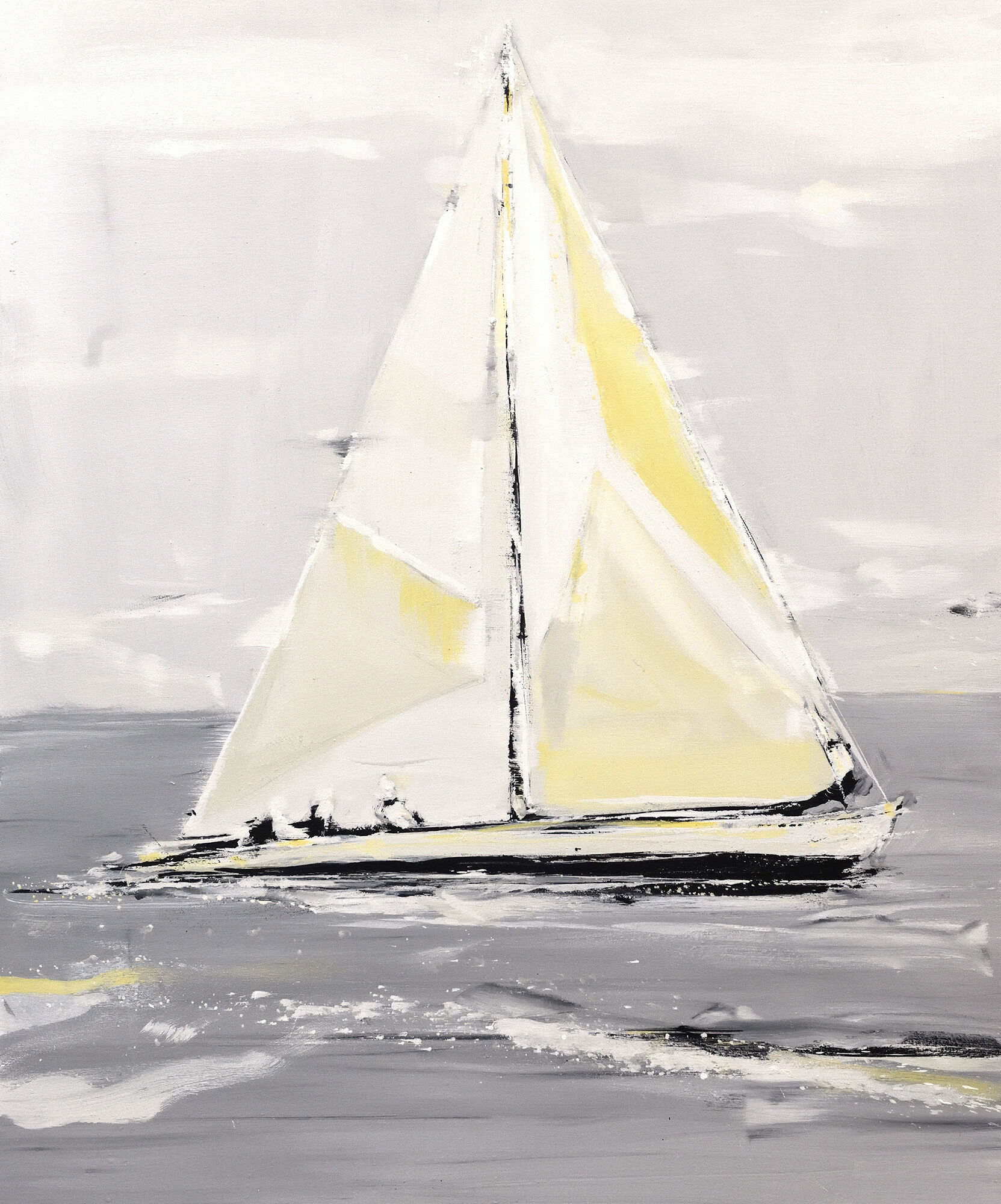 Quadro "Yacht-3-sea-icons" (2026) (pezzo unico) di Lars Teichmann