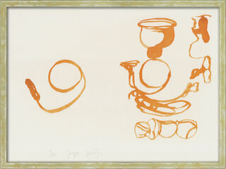 Tableau "De la vie de l'abeille" (1978), encadré von Joseph Beuys