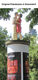 Skulptur "Søjlehelgener - par I", støbt håndmalet af Christoph Pöggeler