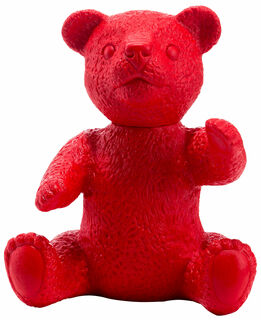 Sculpture "Teddy Red" (2007), unsigned version by Ottmar Hörl