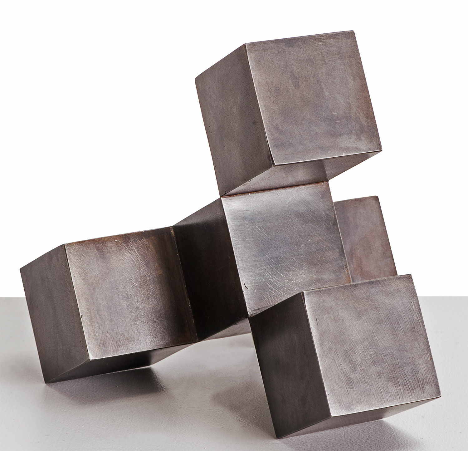 Steel sculpture "CUBECUBE" (2010) by Stephan Siebers