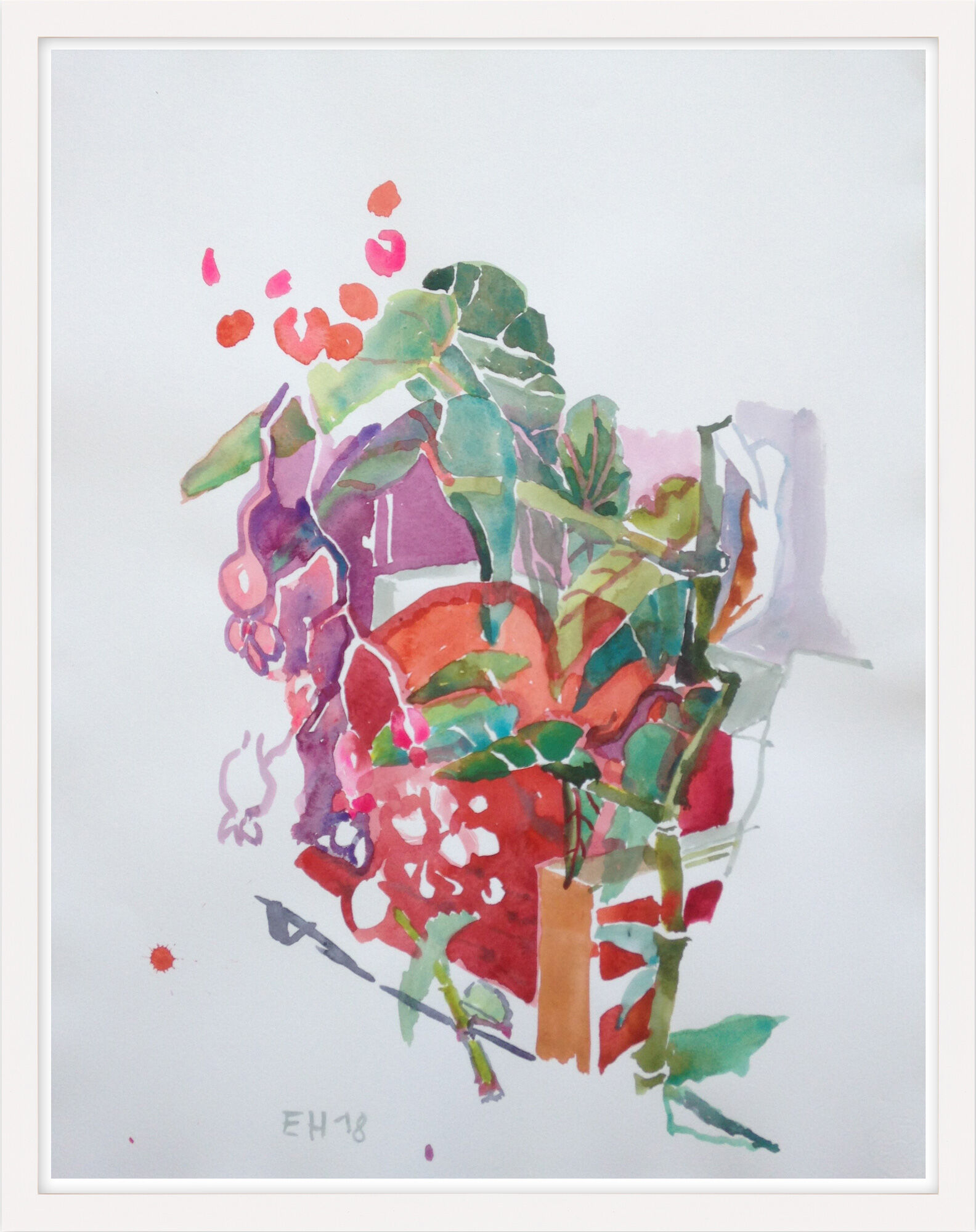 Picture "Begonia Wild" (2018) (Unique piece) by Evelyn Höfs