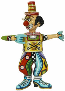 Sculpture "Clown Max", hand-painted