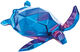 Figurine en porcelaine / objet mural "Tortue", version bleu clair de Andreas Franke