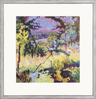 Obraz "Pohled na řeku, Vernon" (1923), rámováno