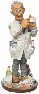 Caricature "The Pharmacist", cast hand-painted