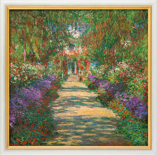 Bild "Garten in Giverny" (1902), gerahmt