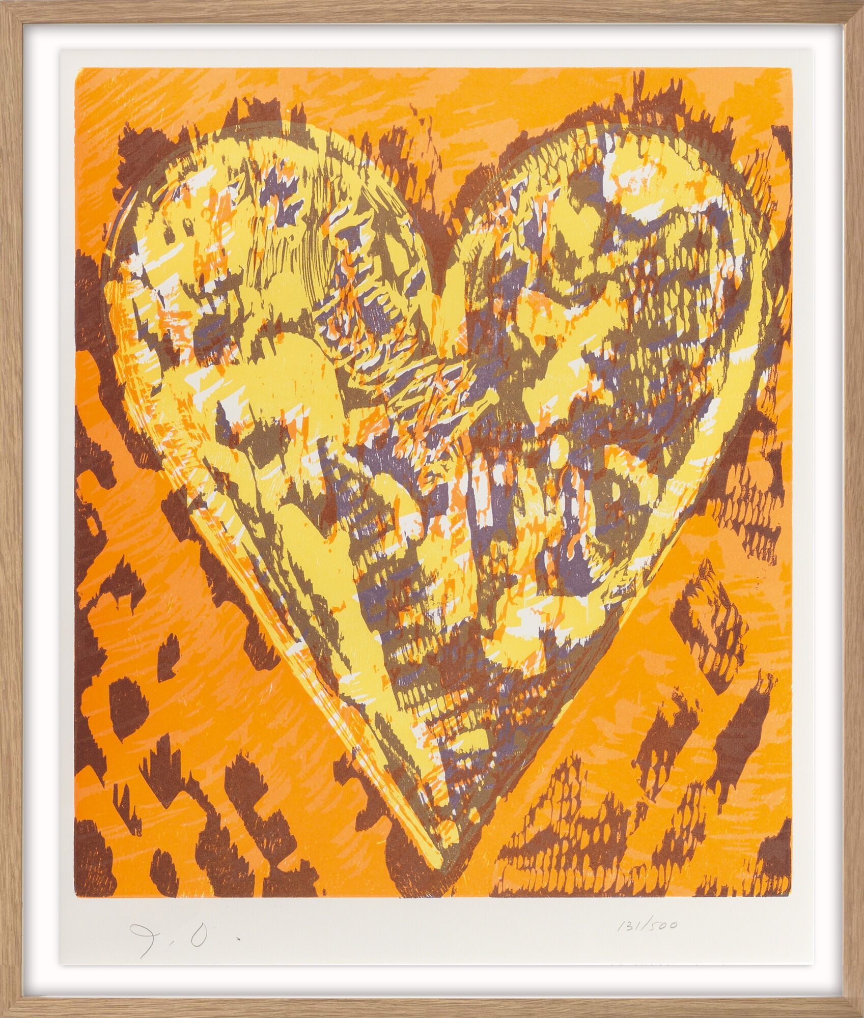 Tableau "Heart" (1993) von Jim Dine