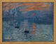 Quadro "Impressione, alba" (1873), incorniciato di Claude Monet