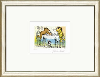Picture "And Then the Tiger Said I'm the Winner Here", framed by Janosch