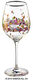 (PM XIX/1) Verre à vin "BEAUTY IS A PANACEA - Platinum - White Wine" (La beauté est une panacée - Platine - Vin blanc) de Friedensreich Hundertwasser