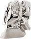 Socha "Shifting Perspectives", chromovaný bronz od Cornelius Vandeputte