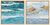 2 Bilder "Wellensets IV" (2017) und "Wolkenspiel II" (2017) im Set, Version naturfarben gerahmt