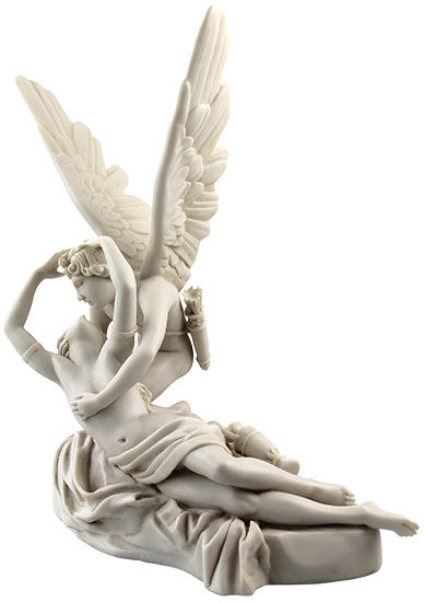 Sculpture "Psyche Revived by Cupid's Kiss" (1793), reduction in artificial marble by Antonio Canova