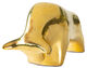Keramisch beeldje "Stier", gouden versie