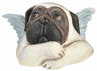 Sculpture "Sistine Pug (with crossed arms)", cast version