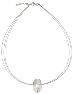 Collier "Saturne" avec perle