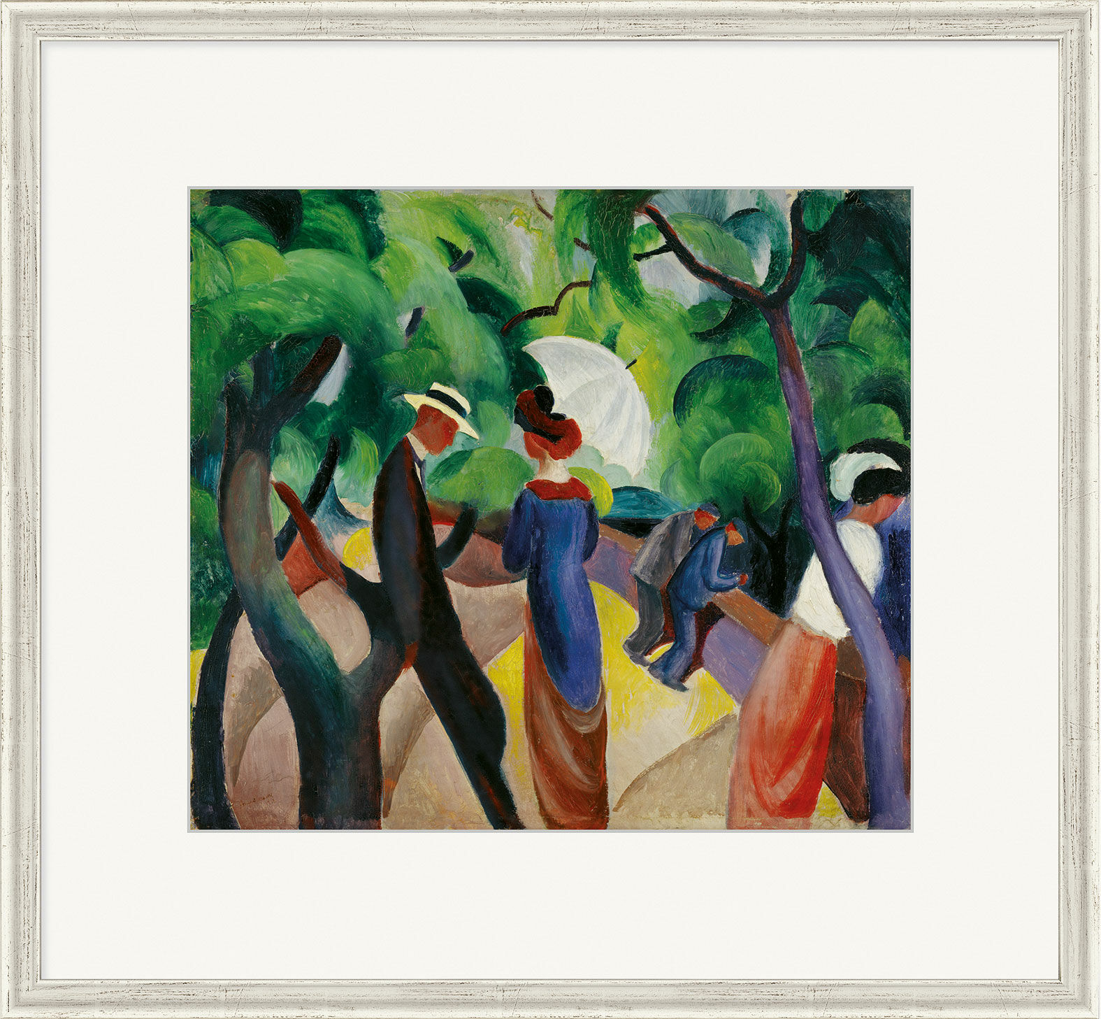 Picture "Promenade" (1913), framed by August Macke
