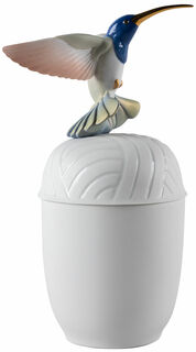 Porcelain object / box "Hummingbird"