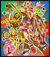 Bild "Golden Touch" (2021), handüberarbeitet, gerahmt
