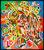 Bild "Golden Touch" (2021), handüberarbeitet, gerahmt
