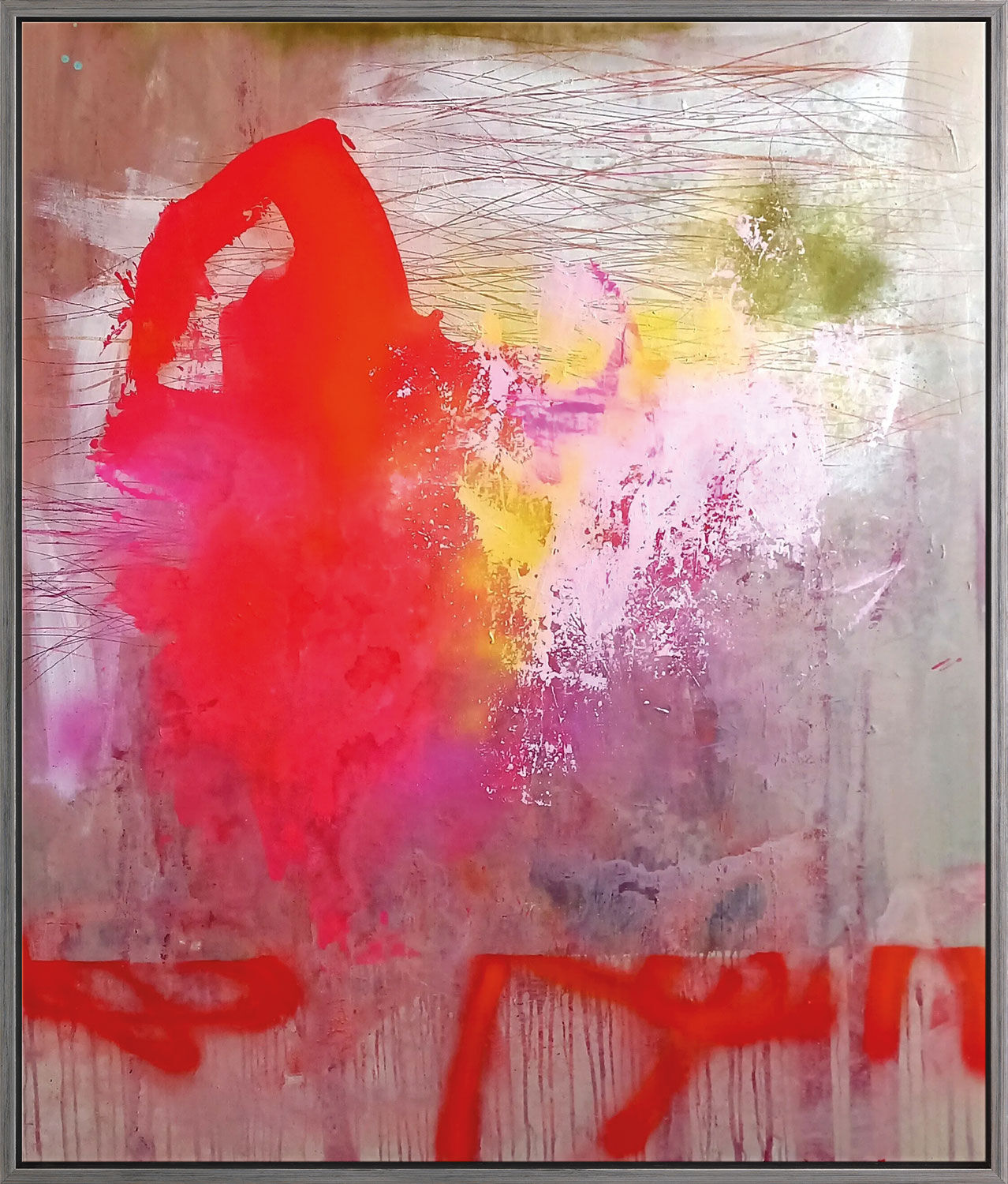 Bild "Thoughts That Form Circles" (2021) (Original / Unikt verk), inramad av Ruth Schleeh