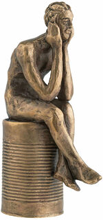 Sculpture "Little Thinker" (2021), bronze