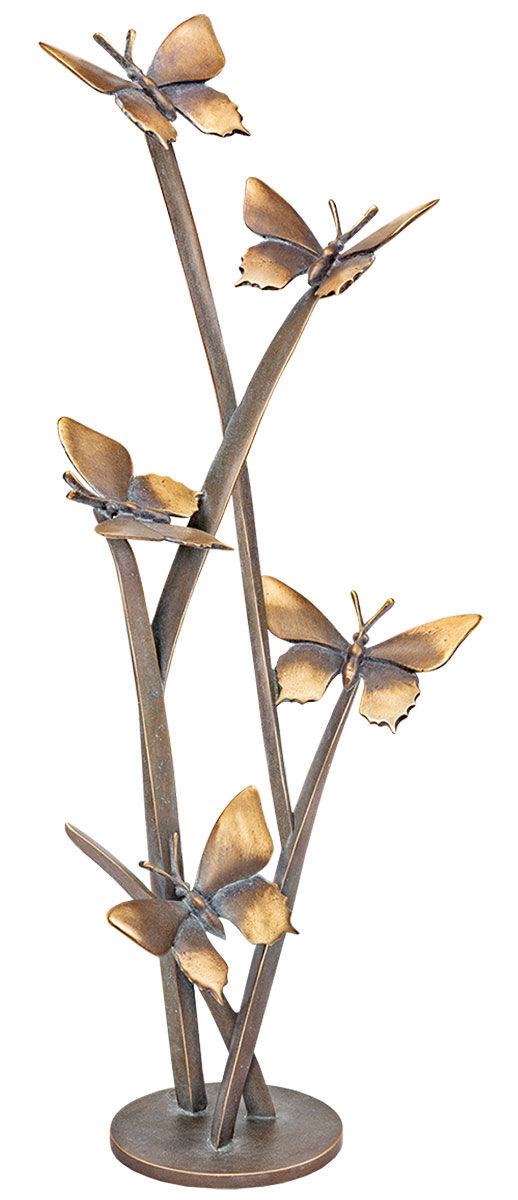 Sculpture de jardin « Essaim de papillons », en bronze