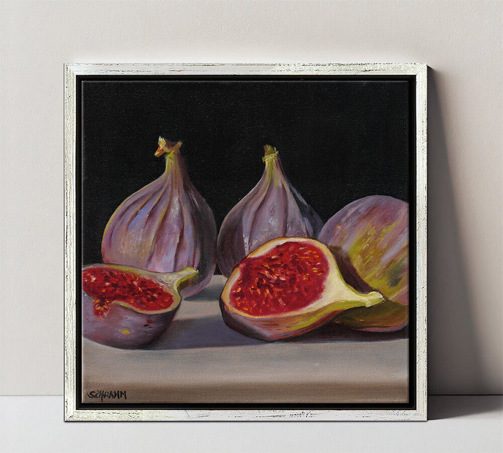 Picture "Figs" (2022), framed by Sabine Schramm