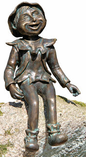 Sculpture de jardin "Gnome Tasso", bronze