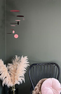 Decken-Mobilé "UFO rosé" - Design Bent Knudsen