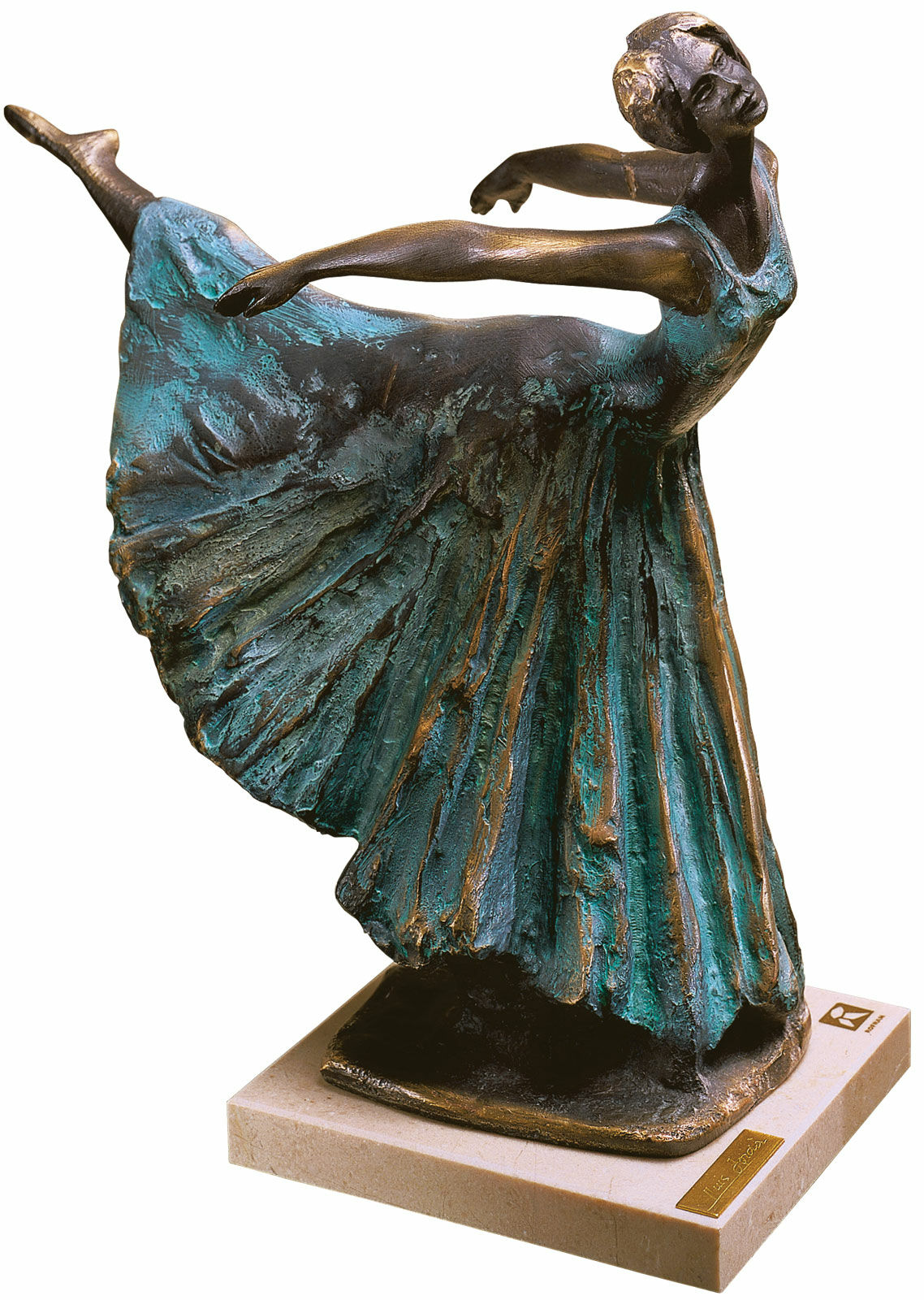 Sculpture Ballerina "Arabesco", bonded bronze by Lluis Jorda