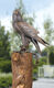 Sculpture de jardin "Faucon" (version sans piquet), bronze