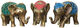 Sculpture set "Group of Elephants", bronze