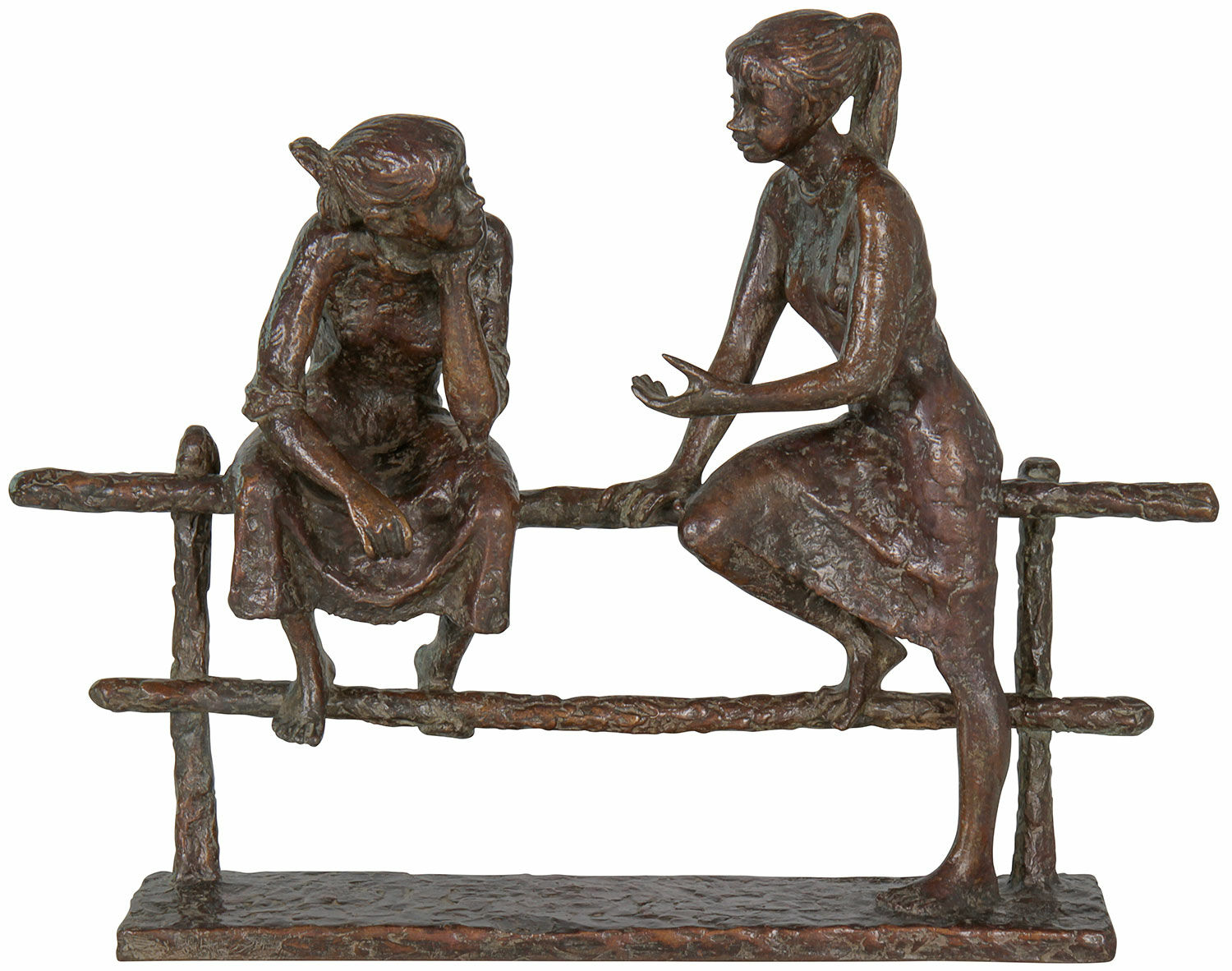 Skulptur "Dialog", bronze von Jürgen Ebert