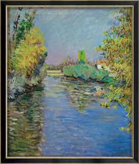 Picture "The Small Arm of the Seine in Autumn" (1890), framed