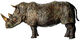 Skulptur "Rhino" (2021), Bronze von Hüseyin Arda