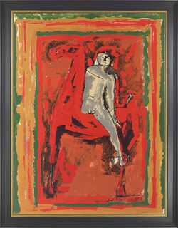 Picture "Horse and Rider", framed by Marino Marini
