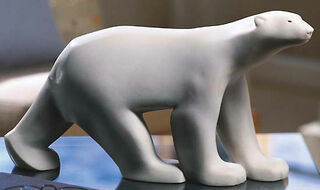 Skulptur "Großer Polarbär", Kunstmarmor von Francois Pompon