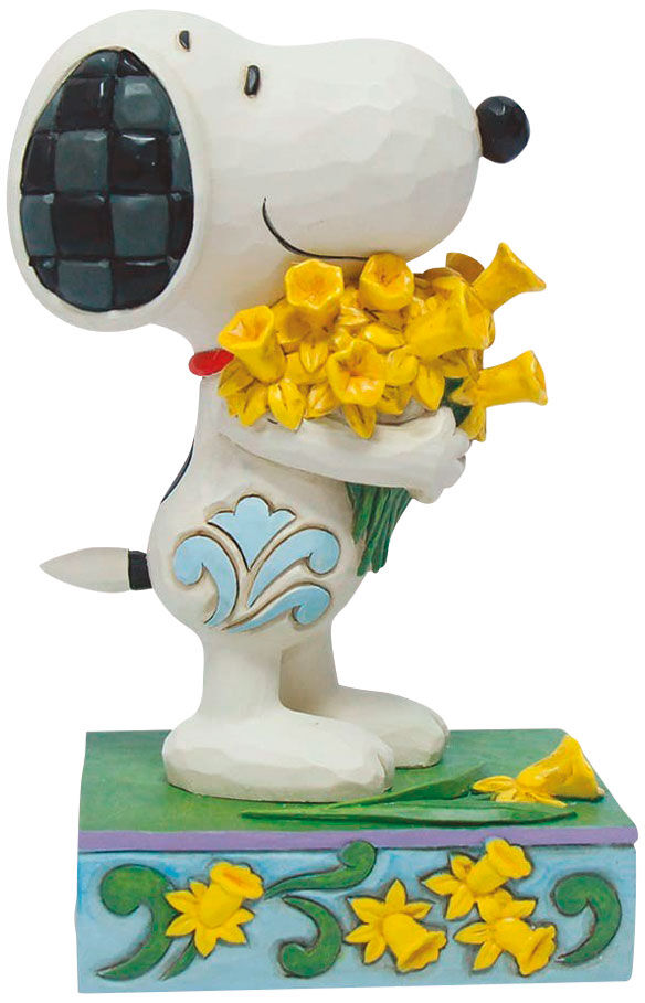Figurka dekoracyjna "Snoopy z żonkilami", odlew autorstwa Jim Shore