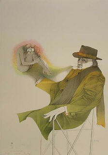 Bild "Il mago" (1983), ungerahmt von Bruno Bruni
