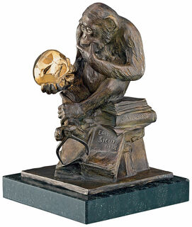Sculpture "Monkey with Skull" (1892-93), bronze version