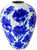 Vase en verre "Dahlia bleu"