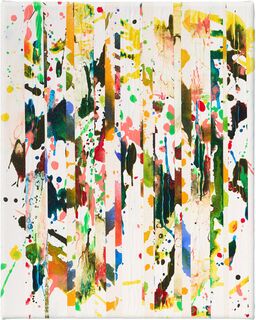 Obraz "Dropping Line shining colour and space #2" (2025) (Unikátní dílo)