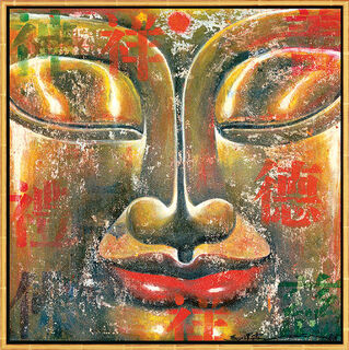 Picture "Bouddha d'or", framed
