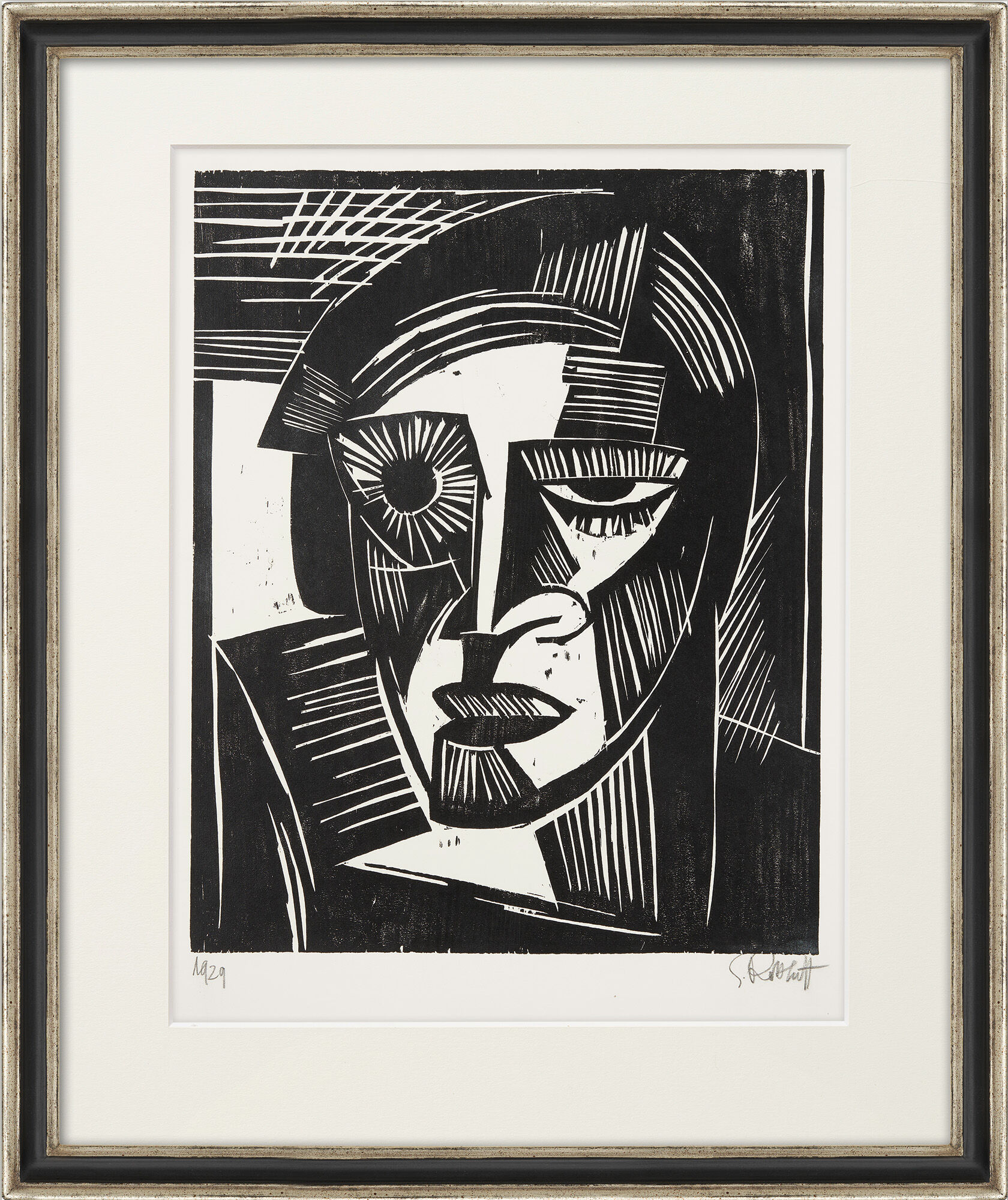 Bilden ”Head” (1929) av Karl Schmidt-Rottluff